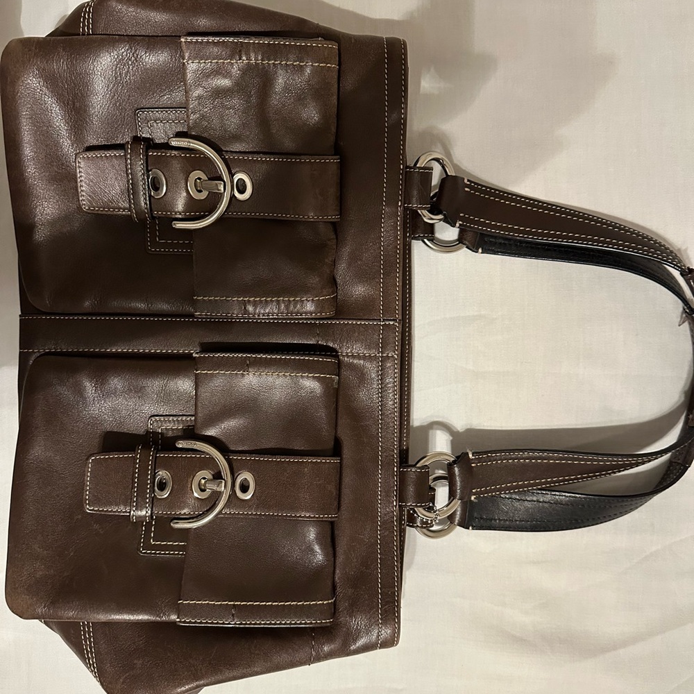Coach Brown Leather Shoulder Bag
